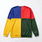 Long Sleeve Mesh Color Block